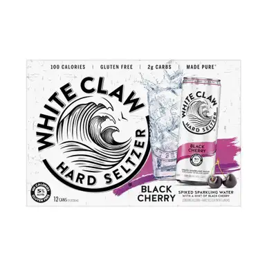 White Claw Black Cherry Hard Seltzer