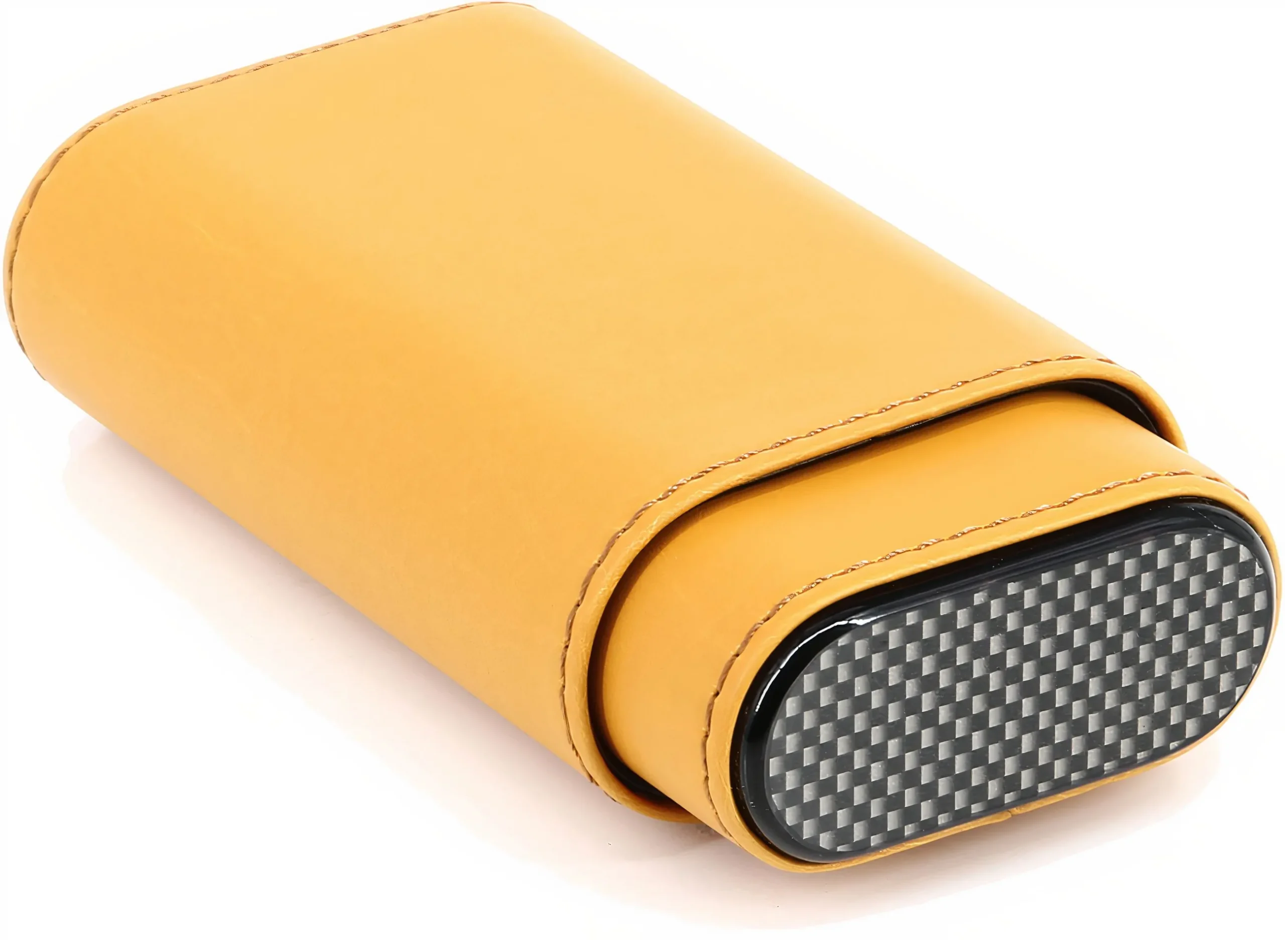 Cigar Leather Case Yellow / Carbon