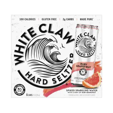 White Claw Hard Seltzer Ruby Grapefruit