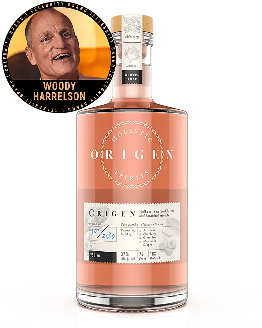 Holistic Spirits Origen Vodka by Woody Harrelson